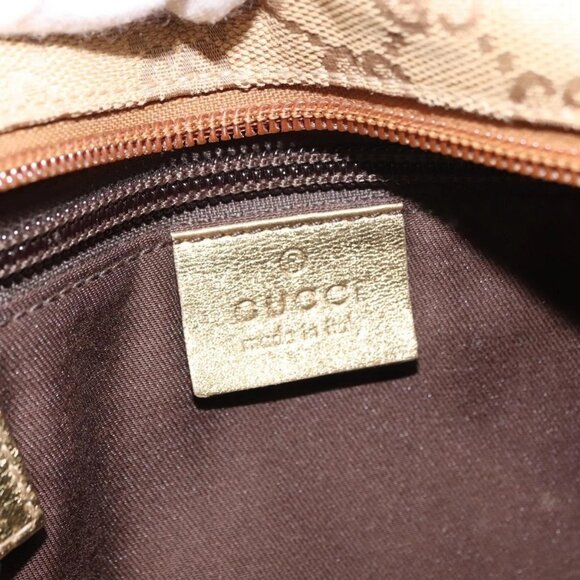 GUCCI GG Canvas Sherry Line Shoulder Bag Beige Gold 189749 001998 Auth yk19719 - Picture 11 of 16